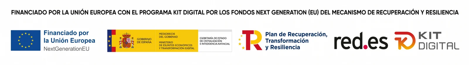 Financiado por la Unión Europea con el programa Kit Digital por los fondos Next Generation (EU) del Mecanismo de Recuperación y Resiliencia