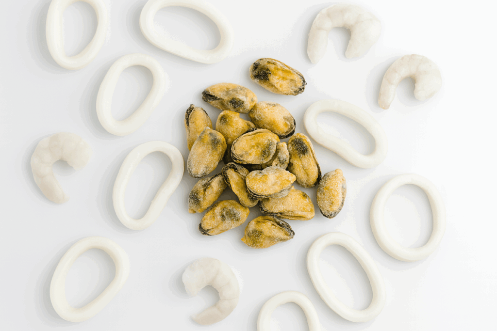 Preparados congelados de pescado y marisco
